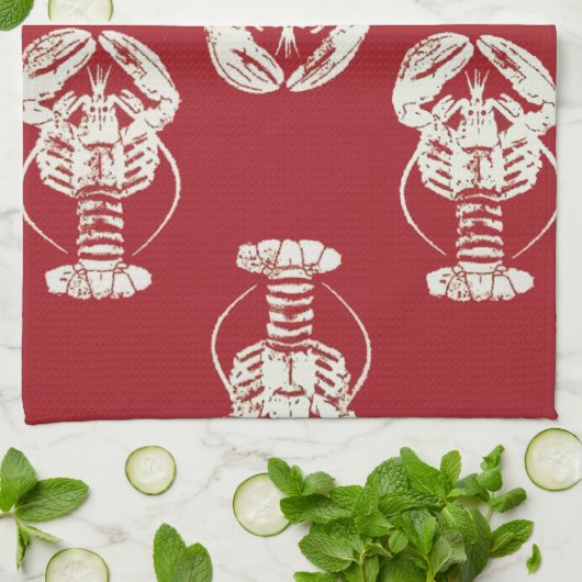 Gedrukte lak theedoek (Gevouwen)