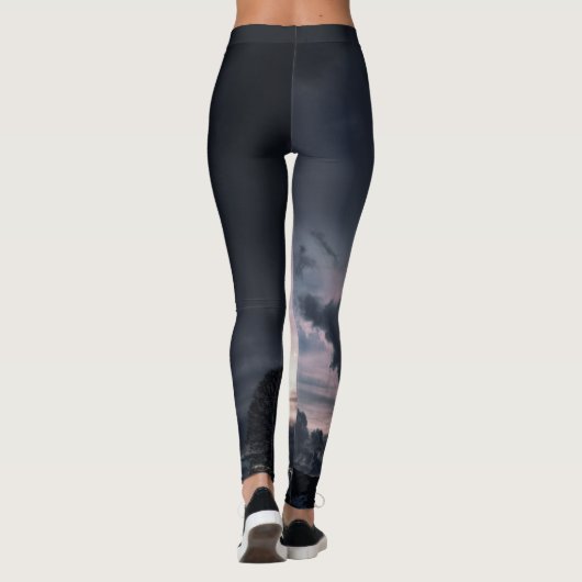 GEDRUKTE Leggings DIE ZICH GEBEUREN AAN SKY EN CLO (Achterkant)
