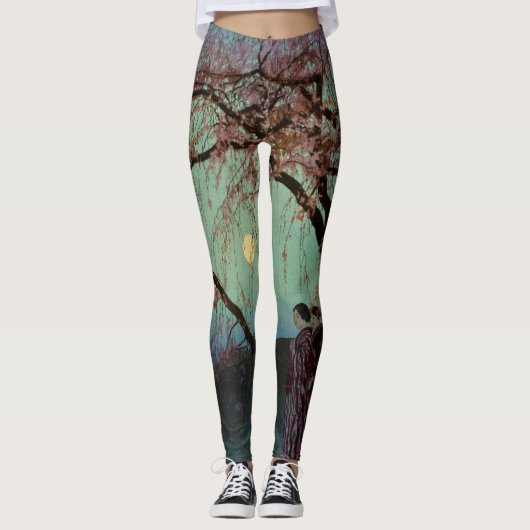 GEDRUKTE LEGGINGS HAPPY WOMEN UNDER FULL MOON (Voorkant)
