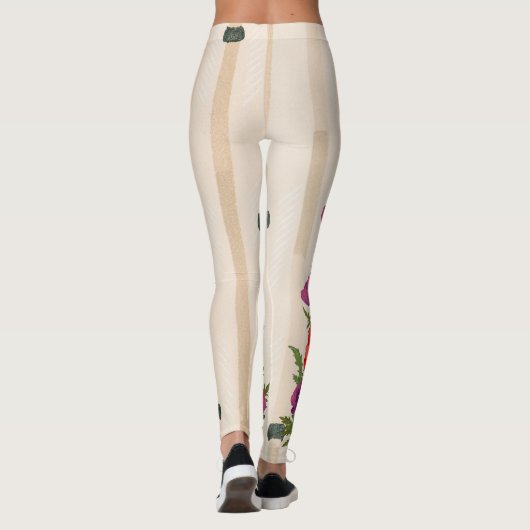 GEDRUKTE LEGGINGS JAPANSE BAMBOE EN PAPAVERS (Achterkant)