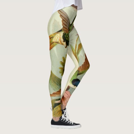 GEDRUKTE Leggings  KUNST VAN HAPPY-VOGELS (Rechts)