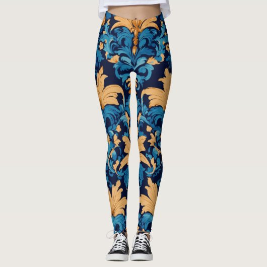 Gedrukte Leggis voor Vette Mode Verklaringen Leggings (Voorkant)