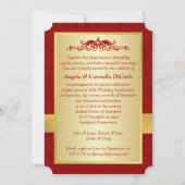 GEDRUKTE LINT 40-jarig Huwelijksjubileum Uitnodigi Kaart (Achterkant)