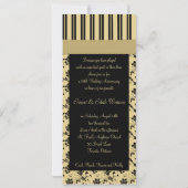 GEDRUKTE LINT 50ste Huwelijksjubileum Uitnodiging (Achterkant)