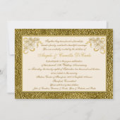 GEDRUKTE LINT Bloemige uitnodiging 50ste verjaarda (Achterkant)