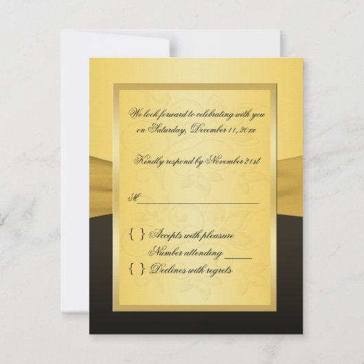 GEDRUKTE LINT Gezamenlijke Harten RSVP Kaart (Achterkant)