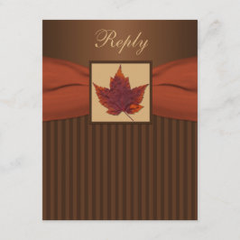 GEDRUKTE LINT Herfstblad Strepen Trouw RSVP