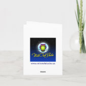 GEDRUKTE LINT Sinaasappel Damast Foto Bedankkaart (Achterkant)