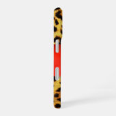 GEDRUKTE LUIAARD VEL ROOD ROBIJN EDELSTEEN MONOGRA iPhone 16 HOESJE (Rechterkant)