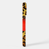 GEDRUKTE LUIAARD VEL ROOD ROBIJN EDELSTEEN MONOGRA iPhone HOESJE (Rechterkant)