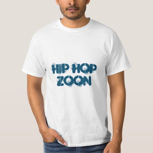 Gedrukte Mannen Ronde nek Witte T-Shirt HIP HOP (Voorkant)