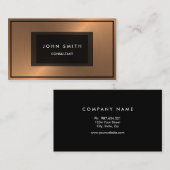Gedrukte metallische blik koper, twee gesneden visitekaartje (Voorkant / Achterkant)