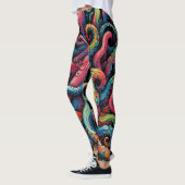 Gedrukte Octopus Arm Leggings (Links)