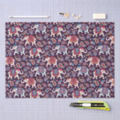 Gedrukte olifant tissuepapier (Craft)