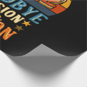 Gedrukte pensionering Afscheid Hallo Pensioen Cadeaupapier (Hoek)