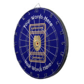 Gedrukte politie rechercheur Douaneschild Dartbord (Voorkant Rechts)