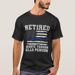 Gedrukte politieman Funny Sheriff Retirement Gift T-shirt