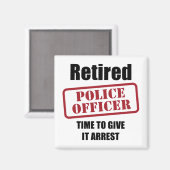 Gedrukte politieman magneet (Voorkant / Achterkant)