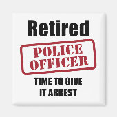 Gedrukte politieman magneet (Voorkant)