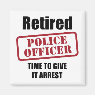 Gedrukte politieman magneet