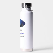 Gedrukte politieman waterfles (Links)