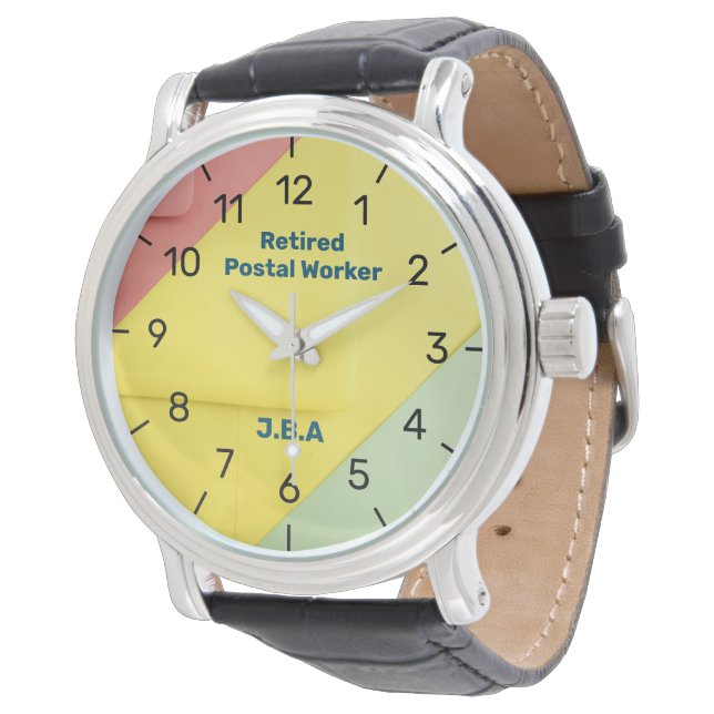 Gedrukte Postal Worker Watch Persoonlijke naam Horloge (Gekanteld)