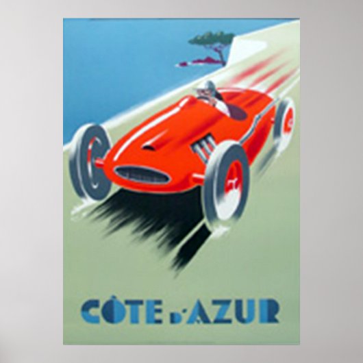 Gedrukte posters van Cote d'Azur Art Deco (Voorkant)