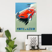 Gedrukte posters van Cote d'Azur Art Deco (Thuiskantoor)