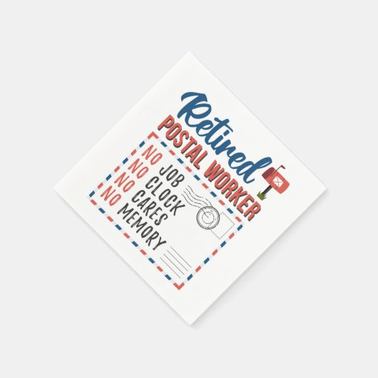 Gedrukte postwerker Brief koeriersdienst Pensioenr Servet (Hoek)