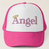 Gedrukte Rhinestone Angel Trucker Pet (Voorkant)