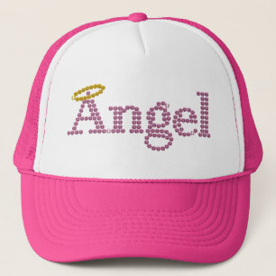 Gedrukte Rhinestone Angel Trucker Pet