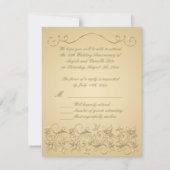 GEDRUKTE RIBBON 50e Jubileum RSVP-kaart RSVP Kaartje (Achterkant)