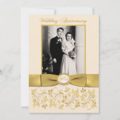 GEDRUKTE RIBBON 60th Jubileum Invite Kaart (Voorkant)