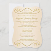 GEDRUKTE RIBBON Fancy vorm 65e Jubileum Uitnodigen Kaart (Achterkant)