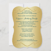 GEDRUKTE RIBBON Fancy vorm 67e Jubileum Uitnodigen Kaart (Achterkant)