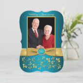 GEDRUKTE RIBBON Fancy vorm 67e Jubileum Uitnodigen Kaart (Staand voorkant)