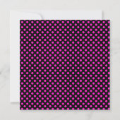 GEDRUKTE RIBBON Polka Dot Sweet 16 Birthday Invite Kaart (Achterkant)