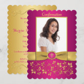 GEDRUKTE RIBBON Scallop Edged Bevestiging Foto Kaart (Voorkant / Achterkant)