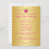 GEDRUKTE RIBBON Scallop Edged Heilige Communfoto Kaart (Achterkant)