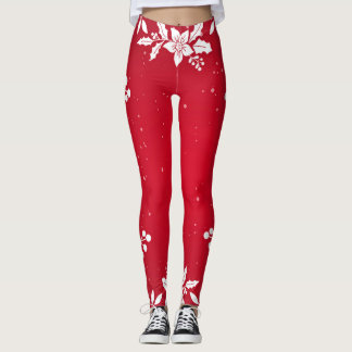 GEDRUKTE RODE Leggings VOOR HOLLEN