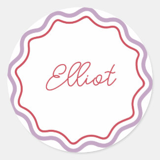 Gedrukte Ronde Stickers Gepersonaliseerde Curvy Wa