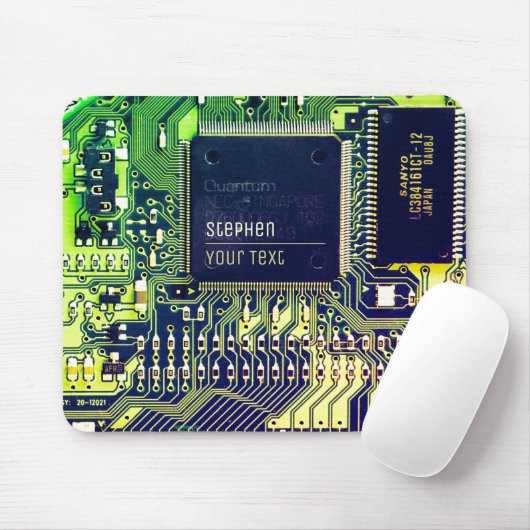 gedrukte schakeling - geek elektronische PCB's Muismat (Met muis)