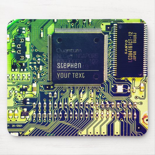 gedrukte schakeling - geek elektronische PCB's Muismat (Voorkant)