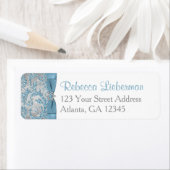 GEDRUKTE strik Winter Wonderland retour adres labe Etiket (Insitu)