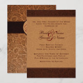 Gedrukte uitnodiging tot weduwen van leder (Voorkant / Achterkant)