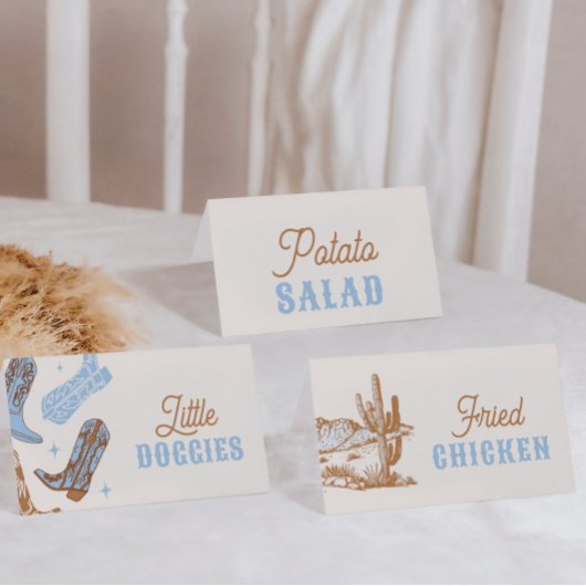 Gedrukte Westerne voedsel tent Kaarten