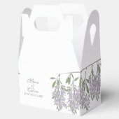 Gedrukte Wisteria Wedding Favor Box Bedankdoosjes (Geopend)