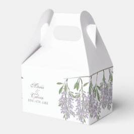 Gedrukte Wisteria Wedding Favor Box Bedankdoosjes