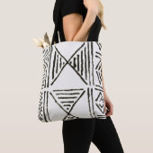 Gedrukte witte Canvas tas (Dichtbij)