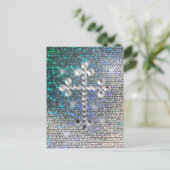 Gedrukte zilverband briefkaart (Staand voorkant)